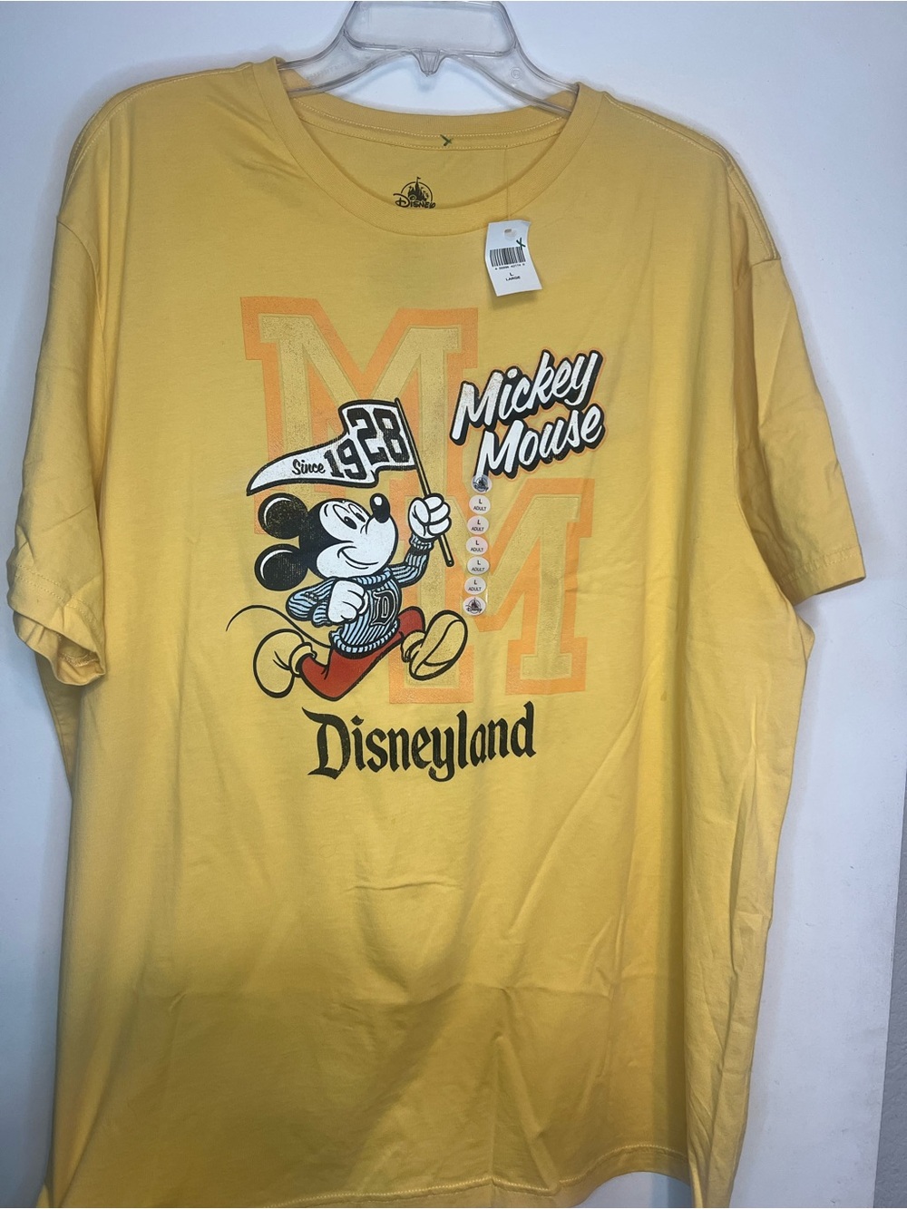 Disney Mickey Mouse Yellow Graphic Tee